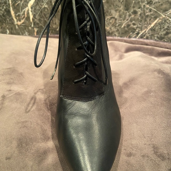 ALEPEL lace-up wedge booties - Picture 3 of 11